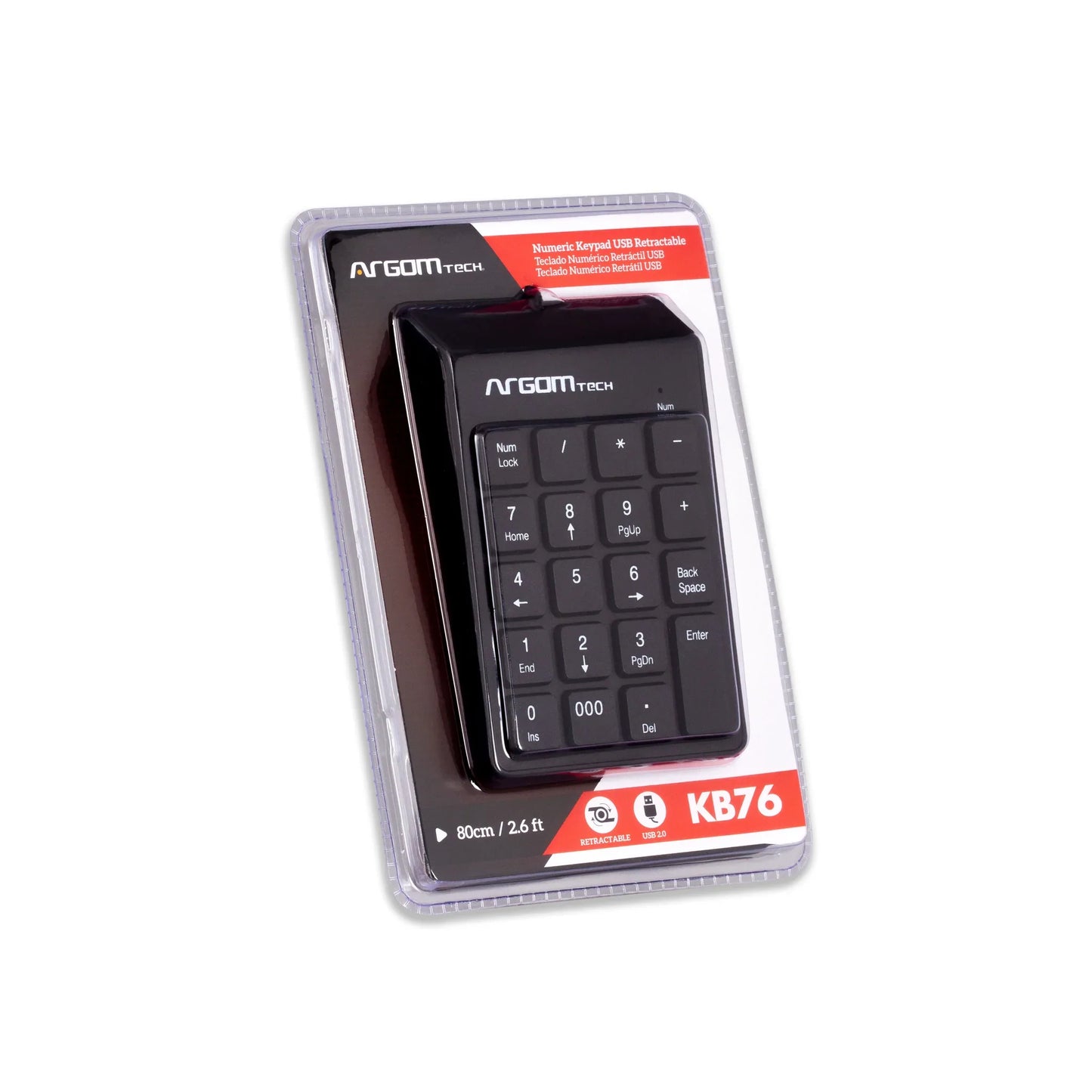 Argom Numerico Keypad USB Retractil