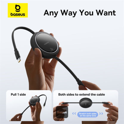 Baseus Cable retractil USB C - USB C 1 mt