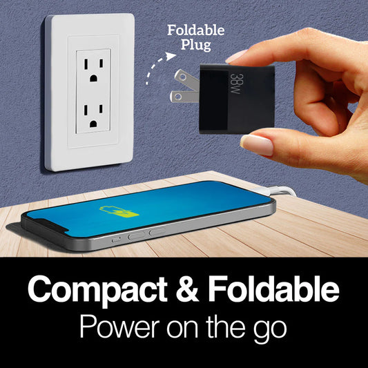 Argom 38W Dual PD Type-C + USB Whith Foldable Plug P4