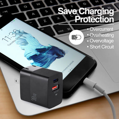 Argom 38W Dual PD Type-C + USB Whith Foldable Plug P4