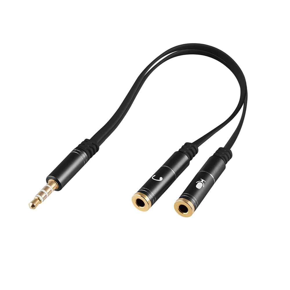 Argom Cable 3.5mm Male to Dual Female Adaptador