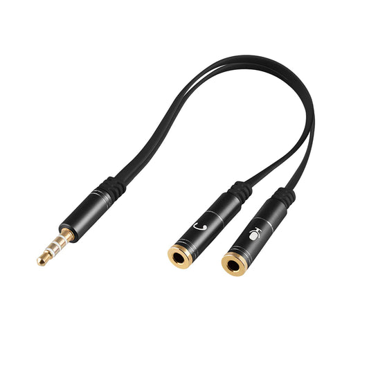 Argom Cable 3.5mm Male to Dual Female Adaptador