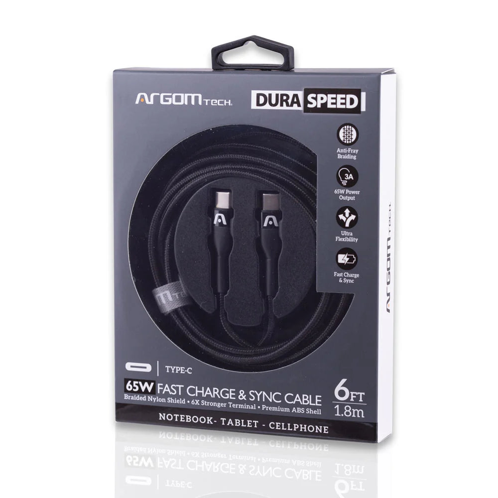Argom 65W Fast Charge - Type C to Type C 1.8mts
