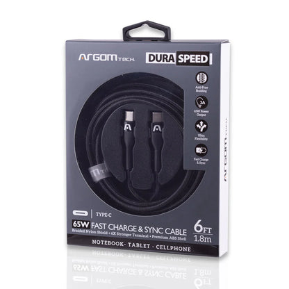 Argom 65W Fast Charge - Type C to Type C 1.8mts
