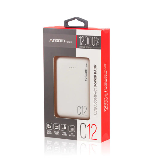 Argom Power Bank 12000 mAh 2 USB