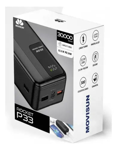 Movisun Power Bank Slim 30000mAh 18W PD20W