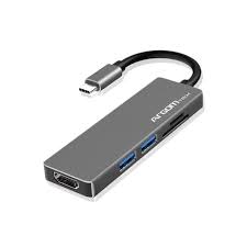 Argom 5 in 1 Type-C HUB ONE AXESS HDMI 4K /2XUSB 2.0/30 / TF CARD / STANDARD CARD