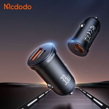 Mcdodo Cargador de Carro - 33w USB + USB-C 33W