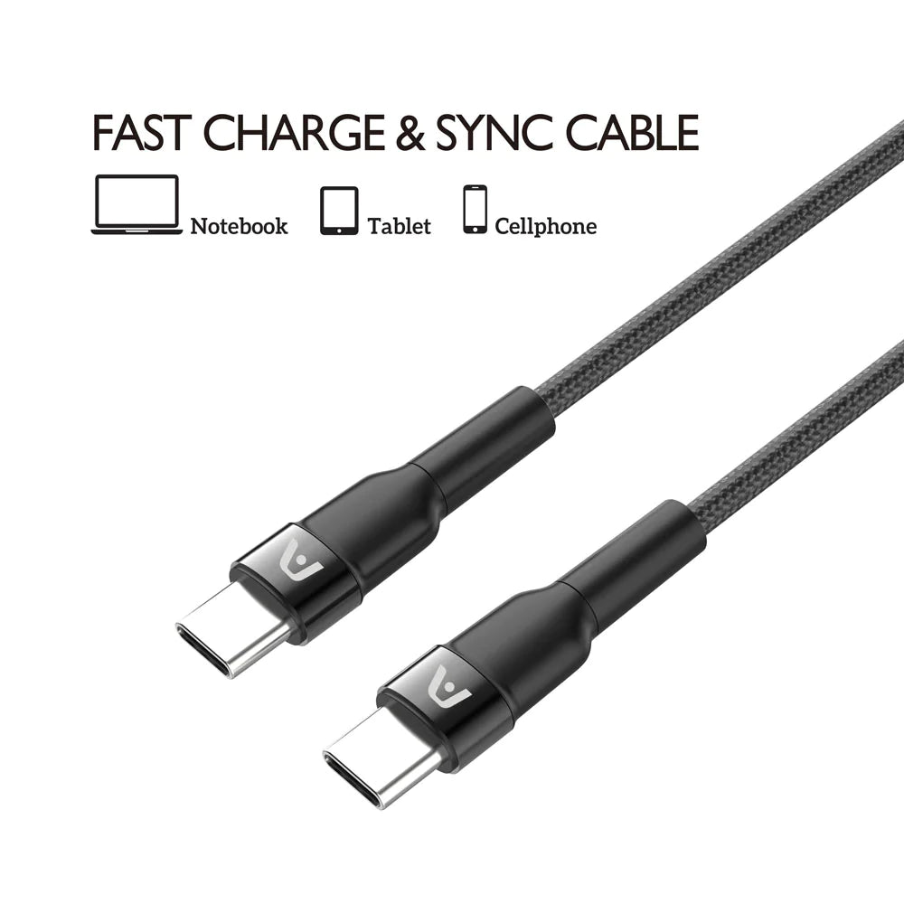 Argom 65W Fast Charge - Type C to Type C 1.8mts