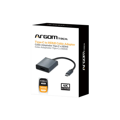 Argom Cable Adaptador USB-C a HDMI (6"/15cm)