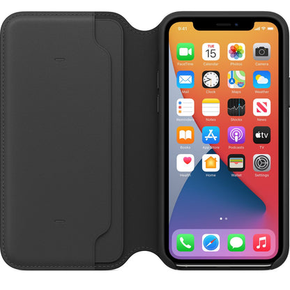 Leather Folio Case iPhone XS Max